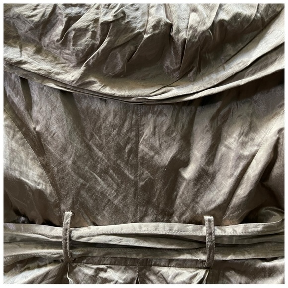 BCBGMAXAZRIA Metallic Gold Crinkle Jacket - Picture 7 of 11